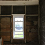 The shiplap around the side window