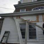 We didn't remove the vinyl siding so much as it just fell off
