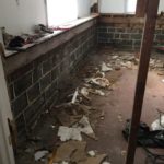 We were delighted to see the floor and walls intact
