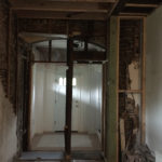 The former doorway showing the arch of the doorway